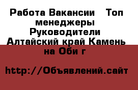 Работа Вакансии - Топ-менеджеры, Руководители. Алтайский край,Камень-на-Оби г.